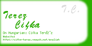 terez cifka business card